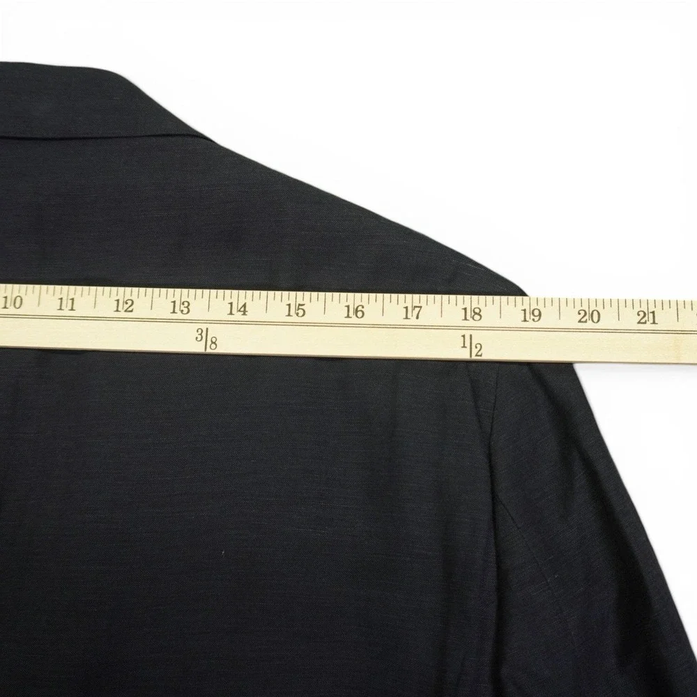 NEW Ralph Lauren Purple Label Blazer Sport Coat Mens 44R Navy Silk Linen Luxury